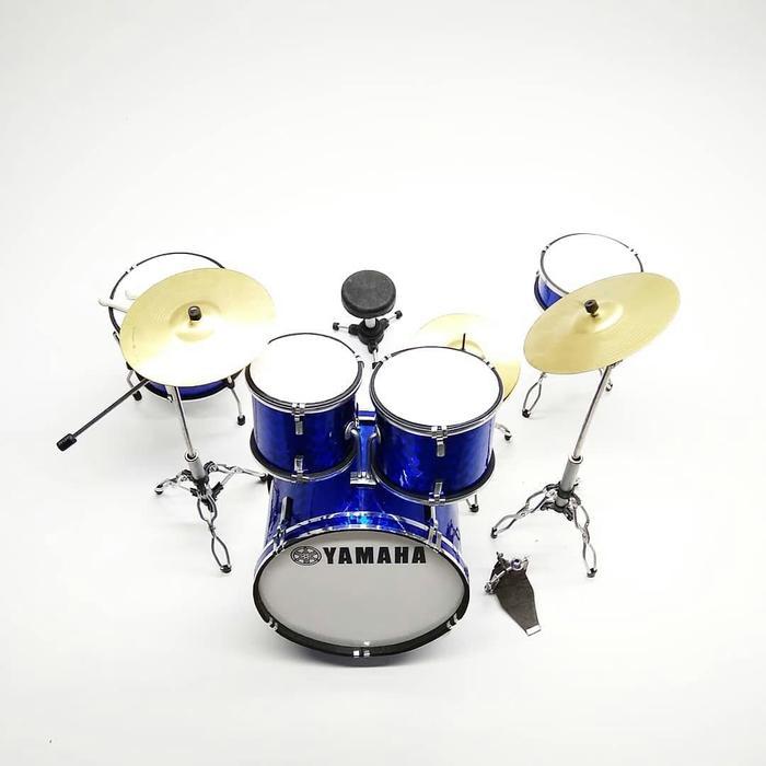 Miniatur Alat Musik Drum Yamaha Biru