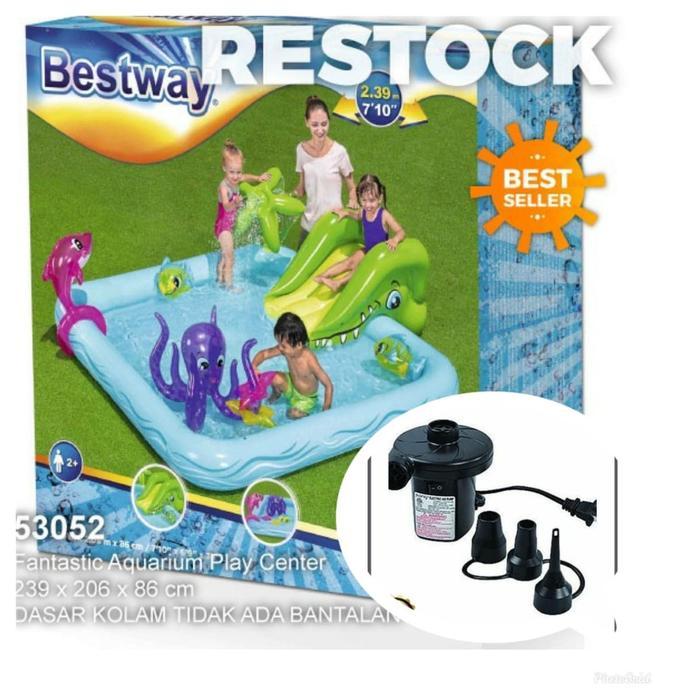 KOLAM RENANG ANAK BESTWAY FANTASTIC AQUARIUM PLAY POOL #BESTWAY 53052