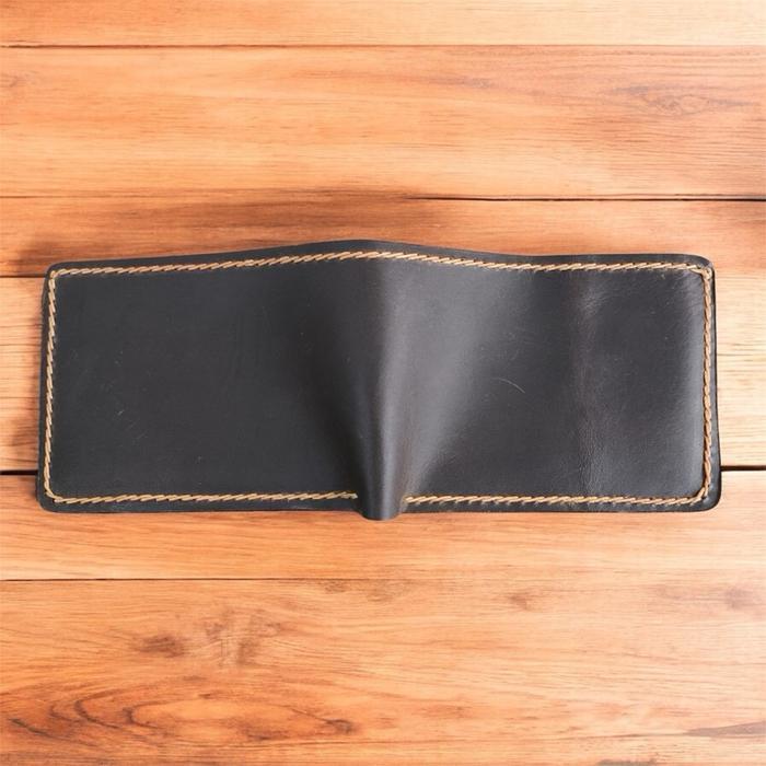 Dompet Minimalis Dompet Cowo Handmade Model Mini Bahan Full Kulit Crazy Horse Premium Dengan Desain