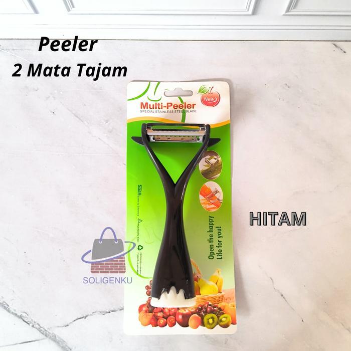 Peeler Pengupas Buah 15 Cm/ Peeler Multifungsi/ Peeler 2 Mata Tajam Terpercaya