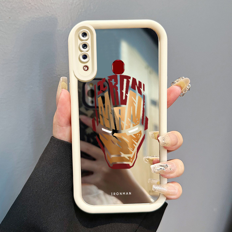 Casing Hp Samsung Galaxy A20s Case Topeng Baju Zirah Keren Mirror Kasing silikon cocok pria dan wani
