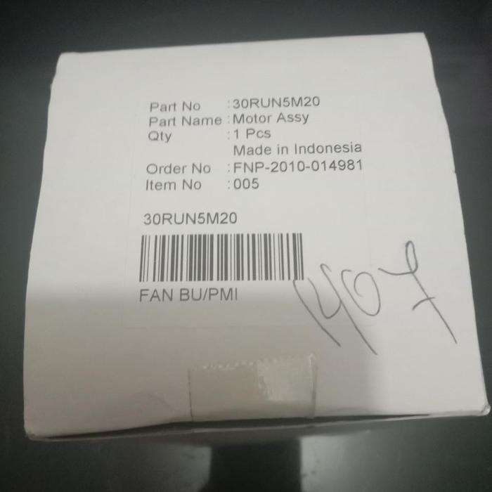 Dinamo Motor Exhaust Fan Panasonic Fv30
