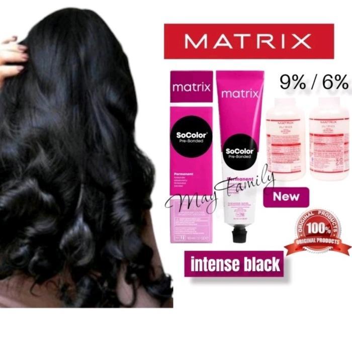Cat Rambut Matrix Socolor 1.0/1Nn Intense Black Terlaris