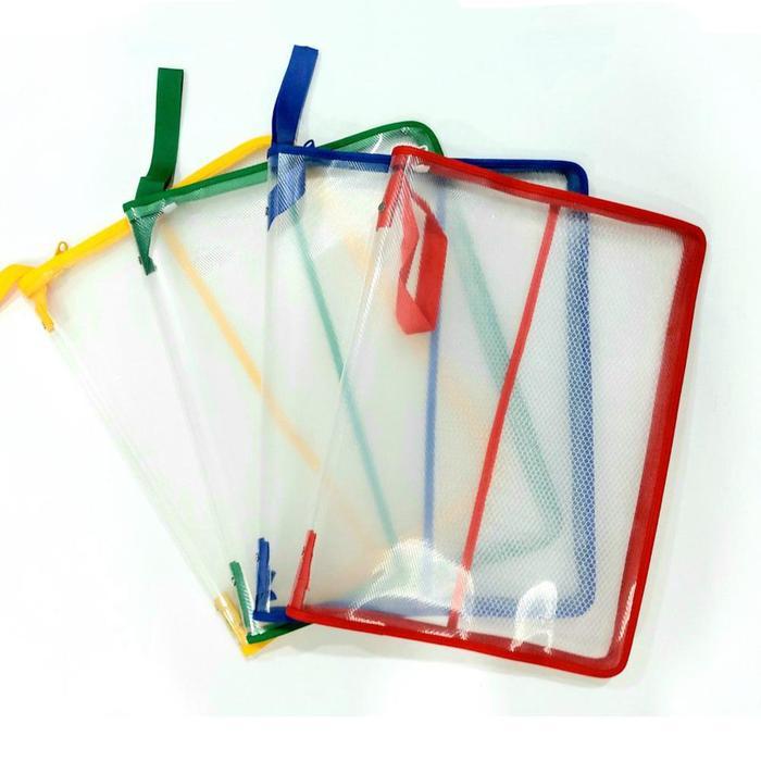 Zipper File Kuning Bio - Map Plastik Resleting Jala