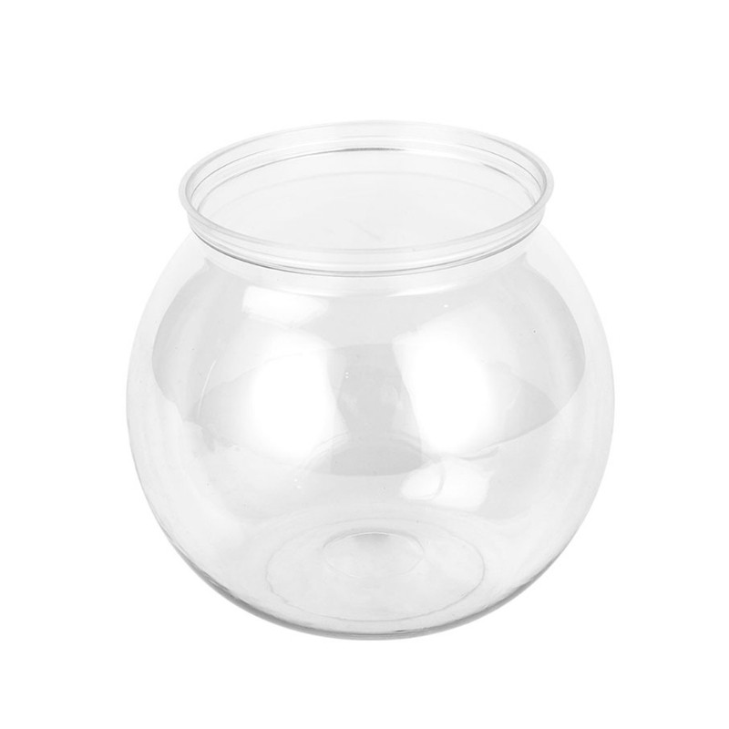 Plastic Fish Bowls Round Aquarium Transparent Fish Keeper Fishbowl One-piece Construction Shatterpro