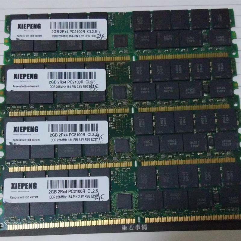 for HP Workstation zx6000 RX2600 RX2620 RP3440 RAM 2GB DDR 400MHz PC2100 ECC REG 4GB PC2700R 333