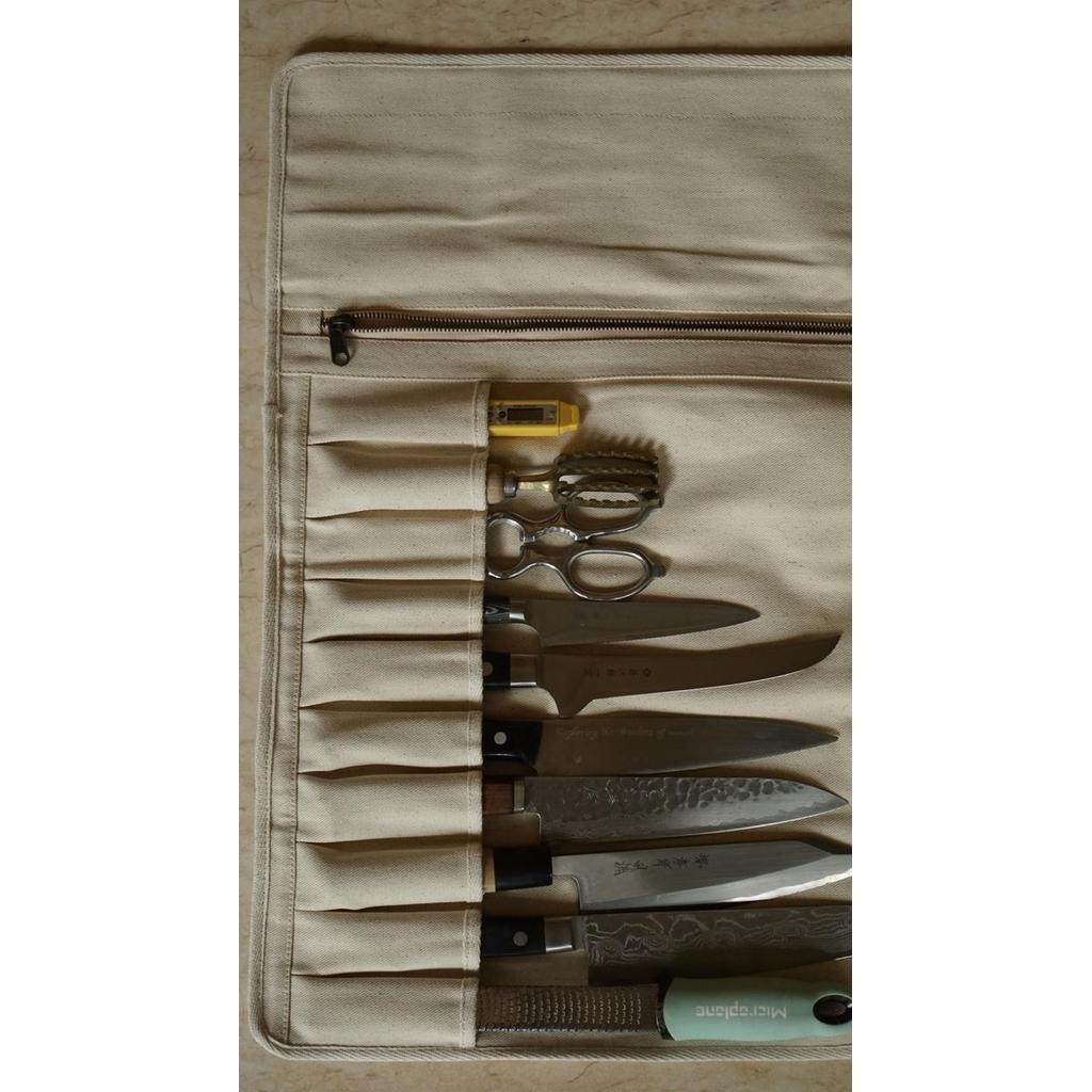 Canvas Knife Roll / Knife Roll / Knife Bag / Chef Bag Redy Stok