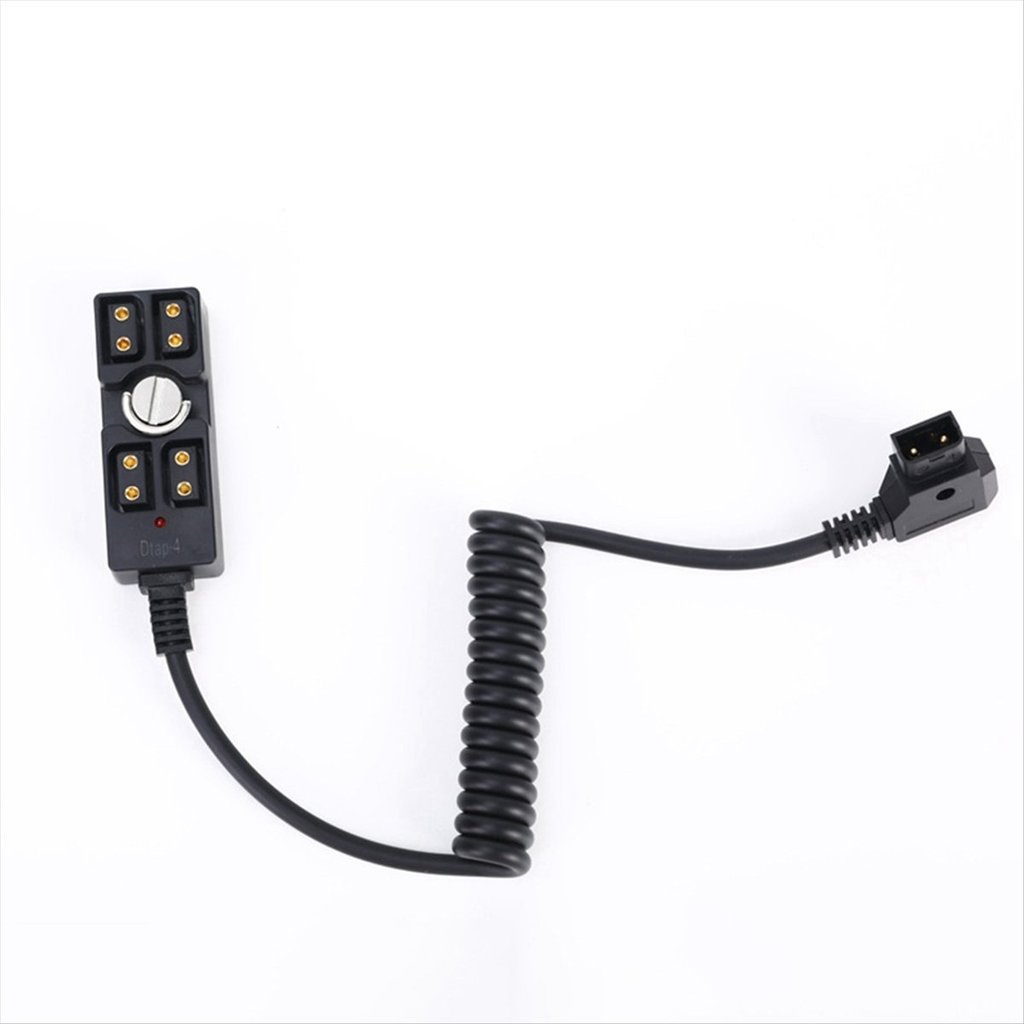 Persevering- D-Tap Splitter Cable D-Tap Male Plug to 4 D-Tap Female Ports Power Supply for V-Mount