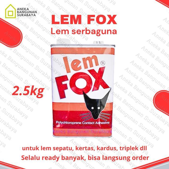 Lem FOX kuning 2.5 kg galon lem serbaguna sandal perekat