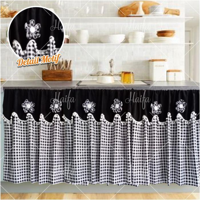 "New" GORDEN KOLONG DAPUR/TIRAI DAPUR KOREAN SERIES Bunga Kain