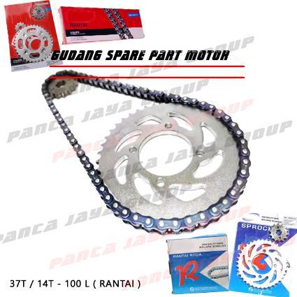 BARU GEAR GIR SET DEPAN BELAKANG RANTAI YAMAHA V75 V80 V80SS V80DX V-75-80 KODE 131