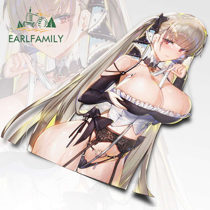 EARLFAMILY 13cm for Formidable Azur Lane Waifu Hentai Car Sticker Creative Sunscreen Windows Decal C
