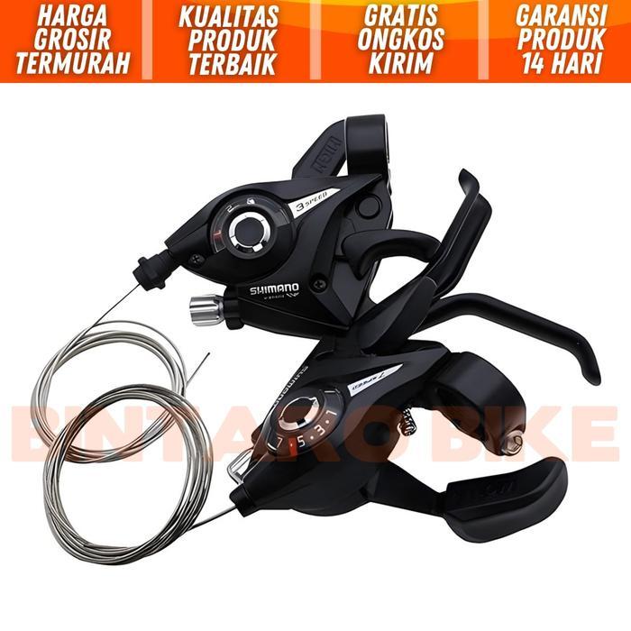Shifter Brake Set Sepeda 3 X 7 Speed St-Ef51 Operan Gigi Mtb Dll Gercep