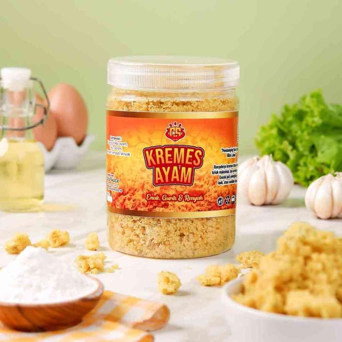 Ceria Snack - Kremes Ayam Original 200Gram Kremesan Ayam Renyah Kriuk Kremesan Ayam Kemasan Toples