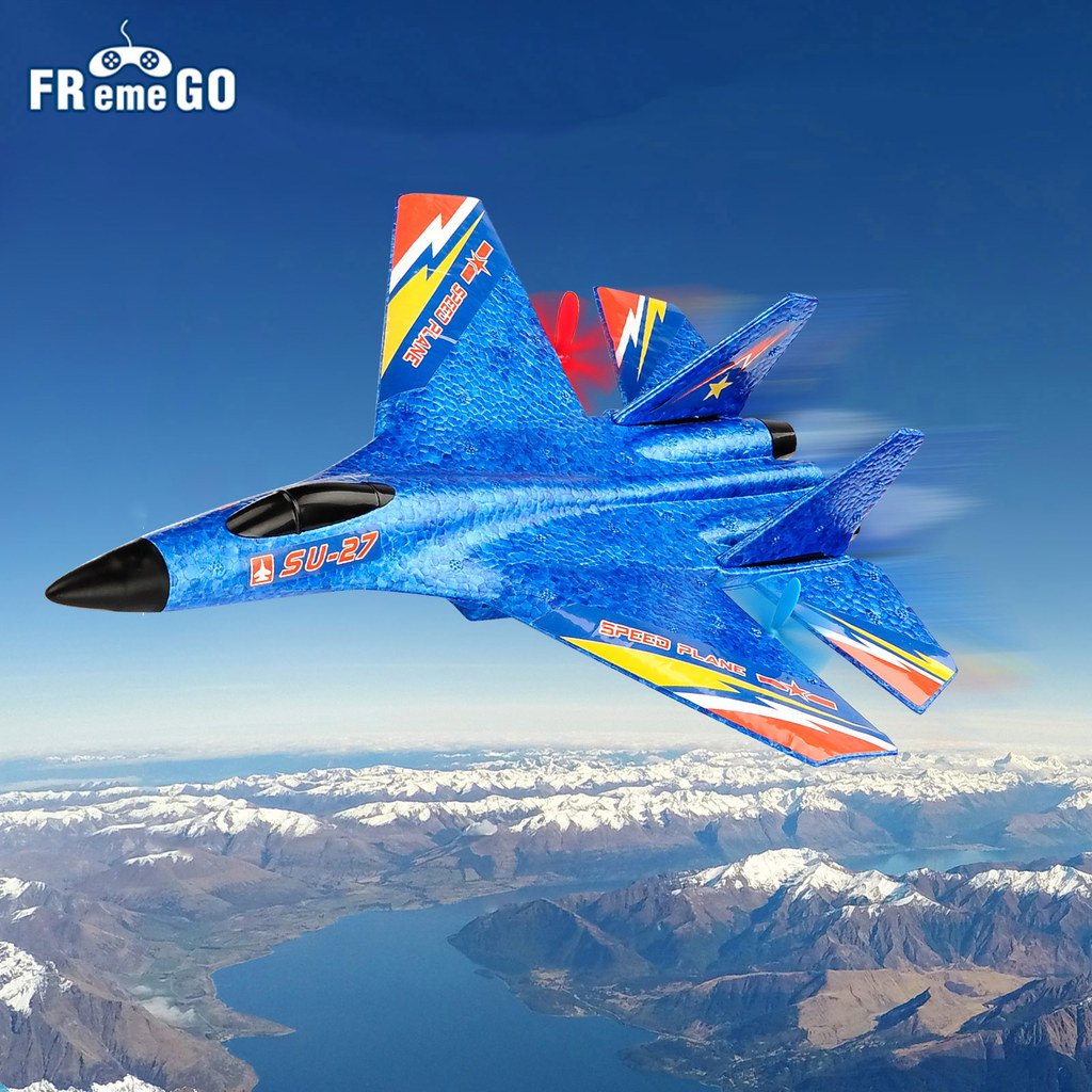 FREMEGO RC Aircraft SU-27 RC Plane 2.4G Radio Control Glider Remote Control Fighter Glider Foam