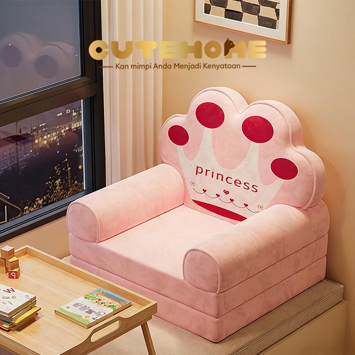 Sofa Lipat Kursi Santai Sofa Lipat Anak Kursi Anak Sofa Kecil Gaya Kartun Dapat Dilepas Dan