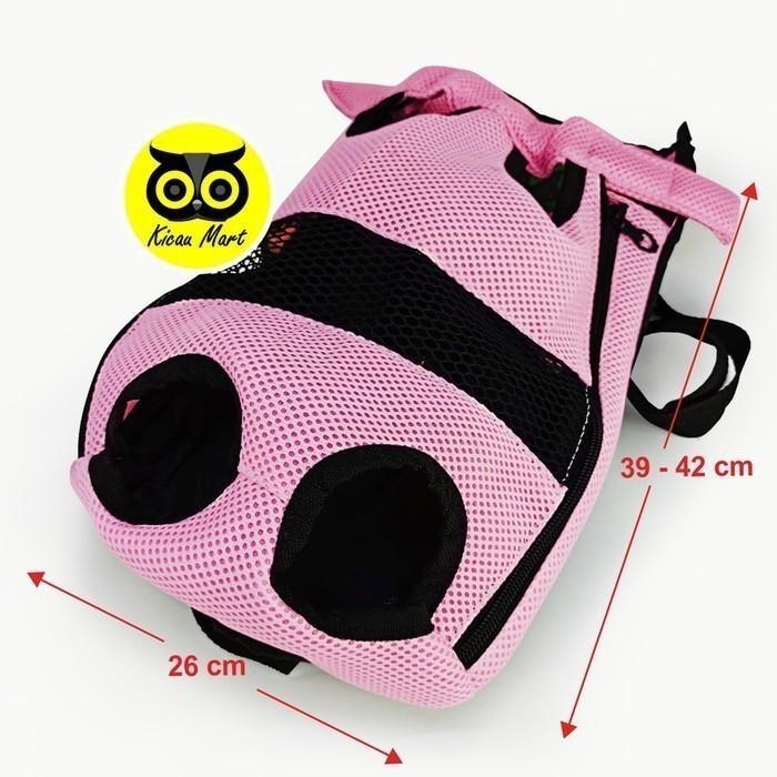 Premium Tas Kucing Gendong Depan Gendongan Bawa Kucing Anjing Polos Tsblk Original