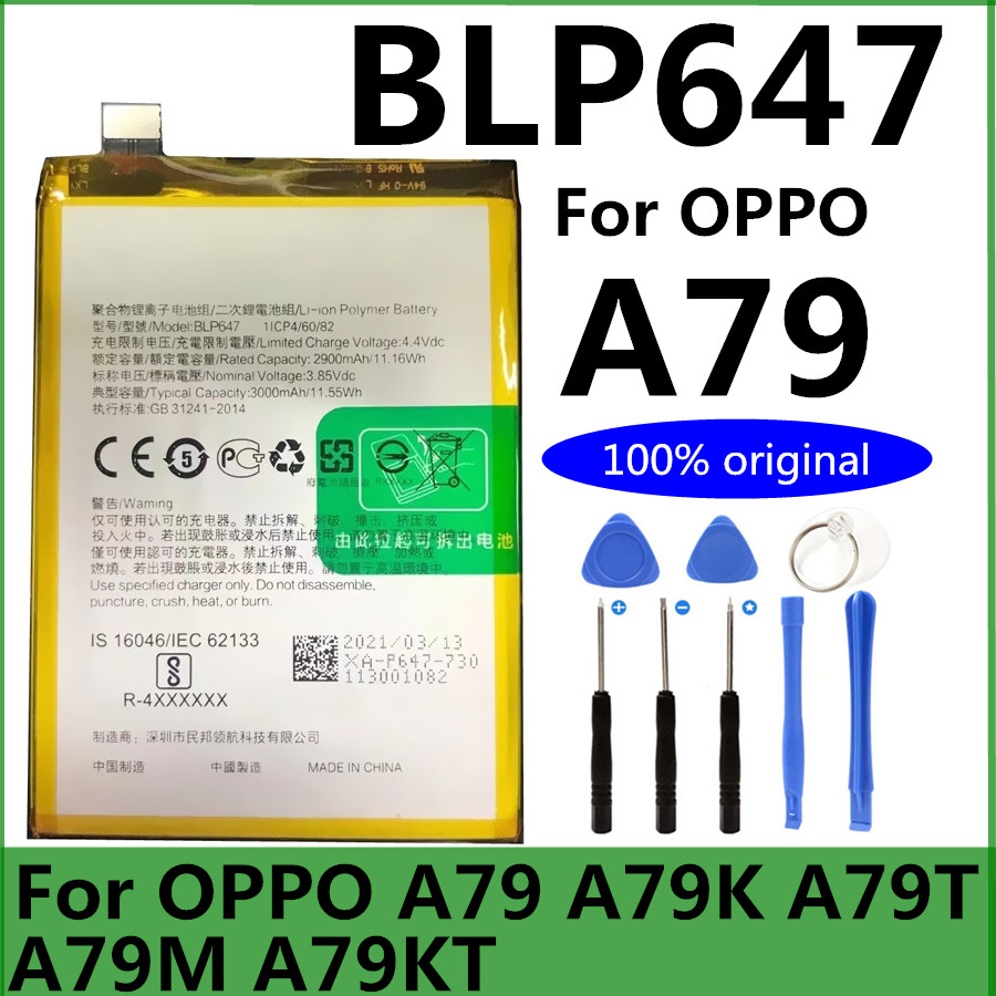 Original New 3000mAh BLP647 Battery for OPPO A79 A79K A79T A79M A79KT Mobile Phone