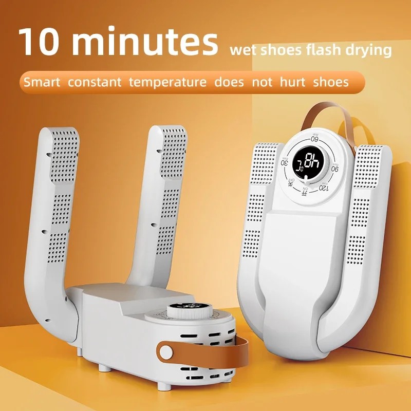 Portable Electric Shoe Dryer Household Intelligent Timer Shoe Dryer Adjustable Shoe and Boot Dryer