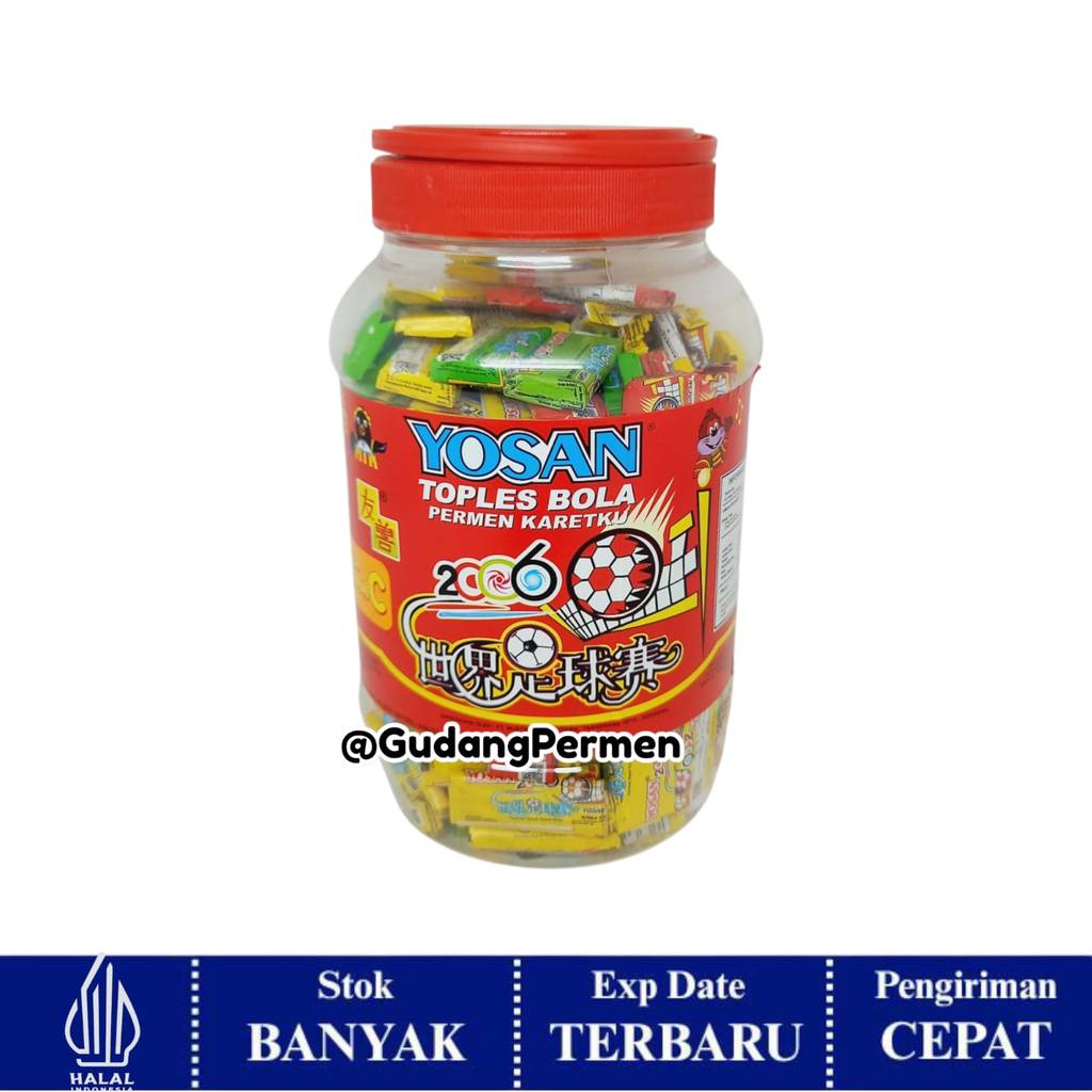 Yosan Permen Karet Bola isi 200 / Permen Karet Jadul Hadiah