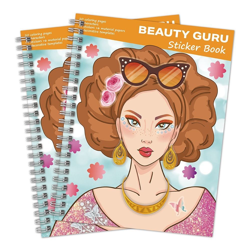 Coloring Dress Up Sticker Book Dress Up Washable Coloring Sticker Book Fashion Self-Adhesive Dress