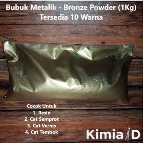 Metallic Powder 1 Kg - Cat Resin Pewarna Resin Pigmen Bubuk