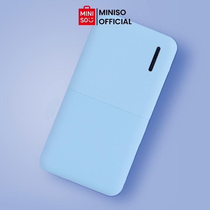 Exclusive MeisitaMINISO Powerbank 10000mAh Simple Ringan Power Bank Portable untuk iPhone Android