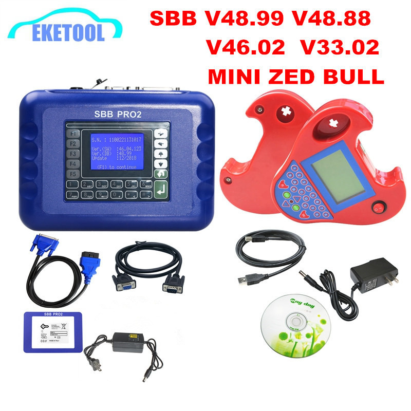 PROMO   SBB Pro2 V48.99 V46.02 Auto Key Programmer Newest Version OBD2 OBDII Car Key Maker For Multi