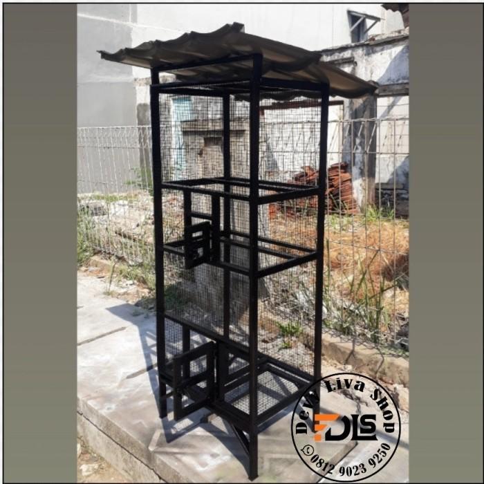 Kandang burung lovebird kenari koloni