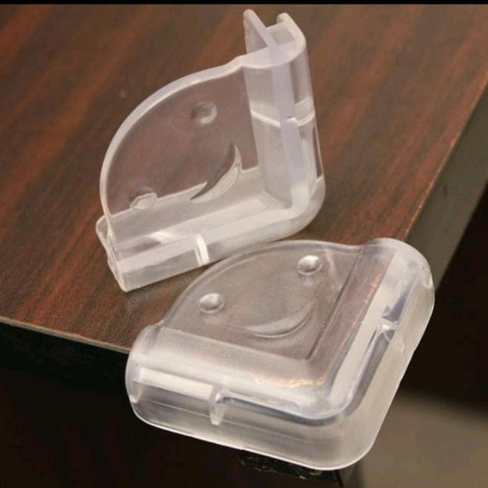 Pengaman Siku Silicone Bening Karet 3M Ujung Kaca/Pelindung Sudut Meja
