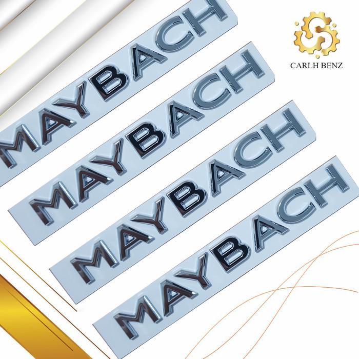 Emblem Maybach Chrome Grade A / Emblem Tulisan Maybach Mercedes Benz
