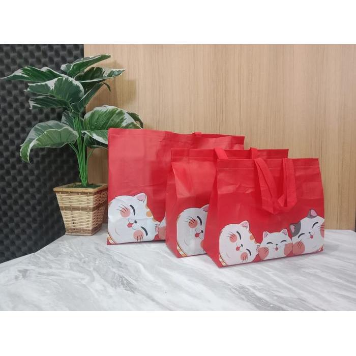 Tas Kain Spunbond LAMINASI IMLEK Premium Goodie bag IMLEK