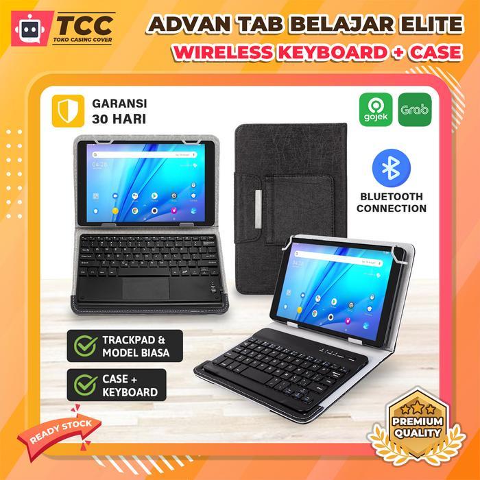 Terbaru Aksesoris Untuk Advan Tablet Belajar Elite 8 Bluetooth Keyboard Case Casing Trackpad