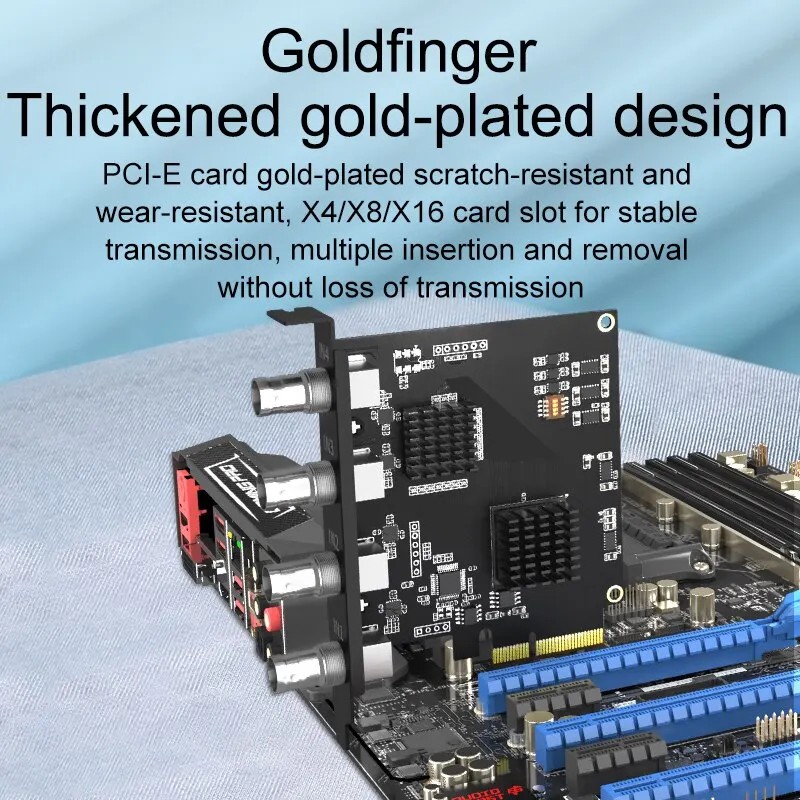 Acasis 4/2/1 Channel PCIE Capture Card SDI/HDMI-Compatible Video Card 1080P/4K 60Hz Capture Card for