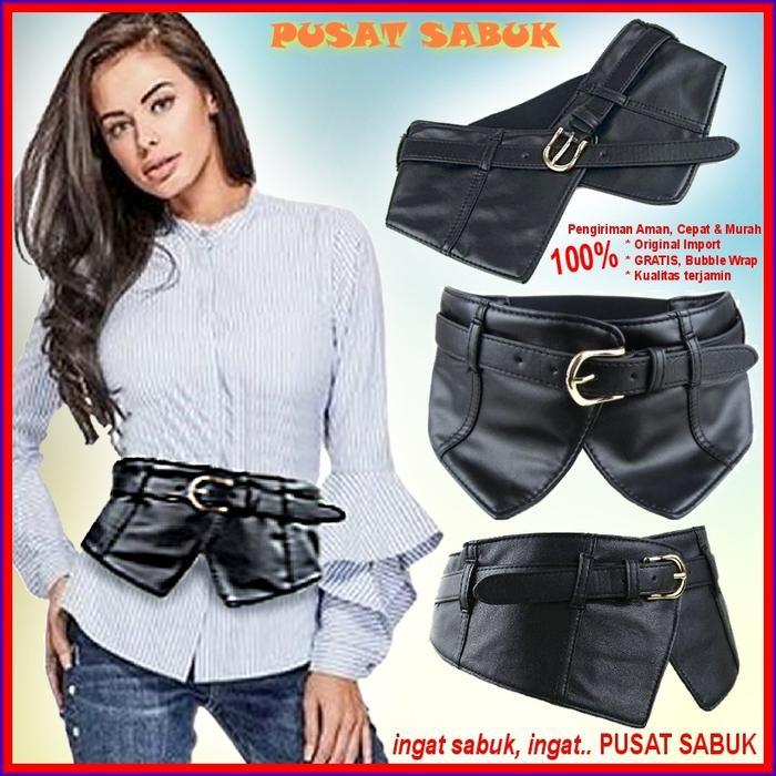 ASLI Sabuk Belt Obi Wanita Besar Gesper Women Ikat Pinggang Fashion Elastis Korea Cewek Cantik Gemuk