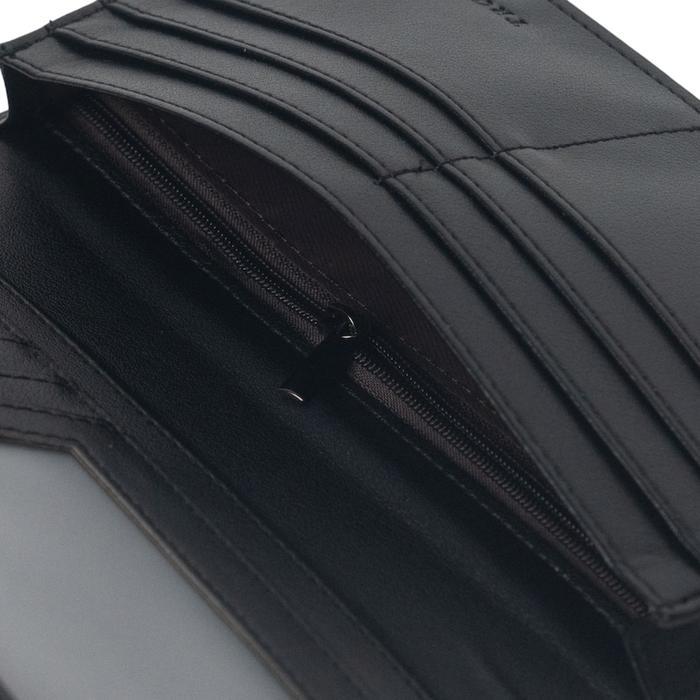 Dompet Pria Dompet Panjang Lipat Pria - Troy - Piero - Bahan Kulit Motif Carbon