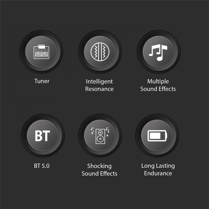 Guitar Pickup Classical Guitar Pickup Vibration Pickup BT Accompaniment Resonance Pickup 3-Band EQ