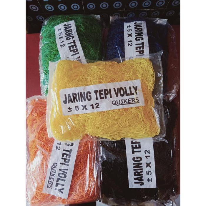 Jaring tepi samping lapang voli volley, jaring penghalang lapangan bola, jaring lapangan bola volly