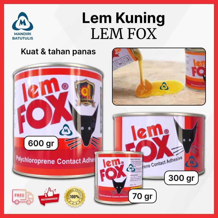 Lem Kuning Fox - Lem Fox - Lem Serbaguna .