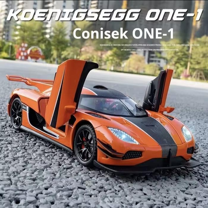 Diecast Koenigsegg One1 Koleksi Mobil Skala 1:32