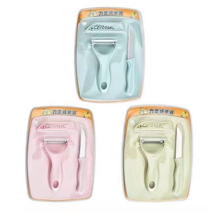 Pisau Set Dapur 3 In 1 / Pisau Dapur Set Serbaguna / Pisau Buah Terbaik