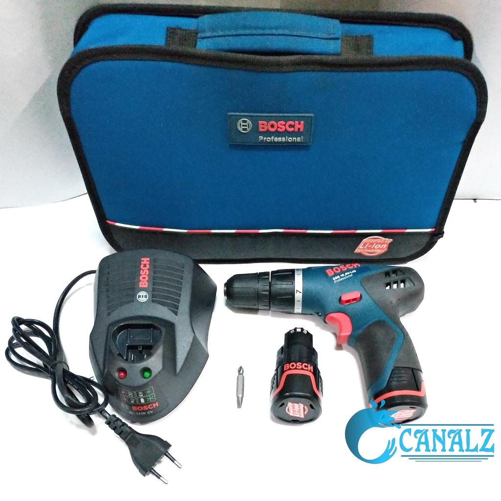 Bosch GSR 10.8V-Liq Torque - Mesin Bor Obeng Baterai 10,8 VLIQ - Cordless Drill Bosch GSR 10.8 - BUK