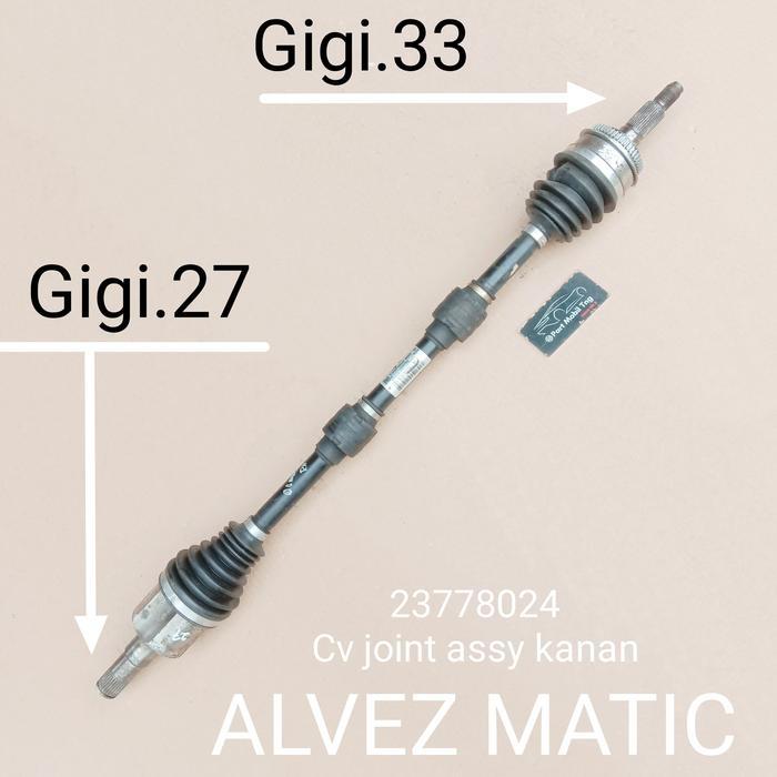 Drive Shaft CV Joint Assy Depan Kanan Wuling Alvez Matic AT 23778024 newss