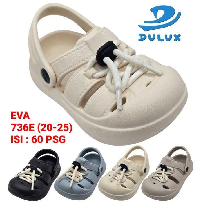 Dulux Sepatu Sandal Anak Eva Dulux 736E Premium Unisex Bertali Nyaman Ringan Stylish Bahan Eva Anti