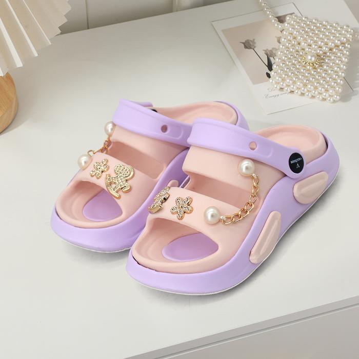 Tefansy Sandal Anak Warna-Warni Sepatu Sandal Anak Perempuan & Laki-Laki Karet Jelly Anti Slip