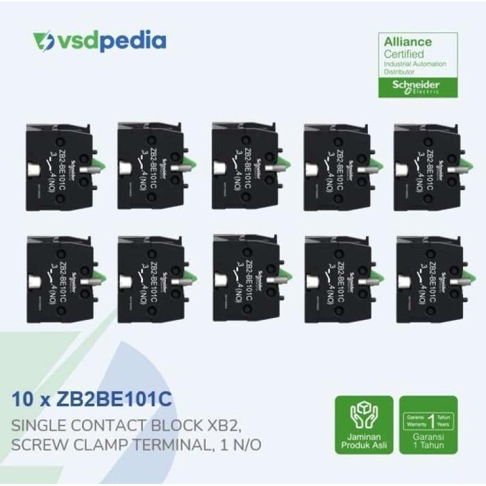 Schneider Additional Contact Ok Xb2 1 N/O Zb2Be101C X 10
