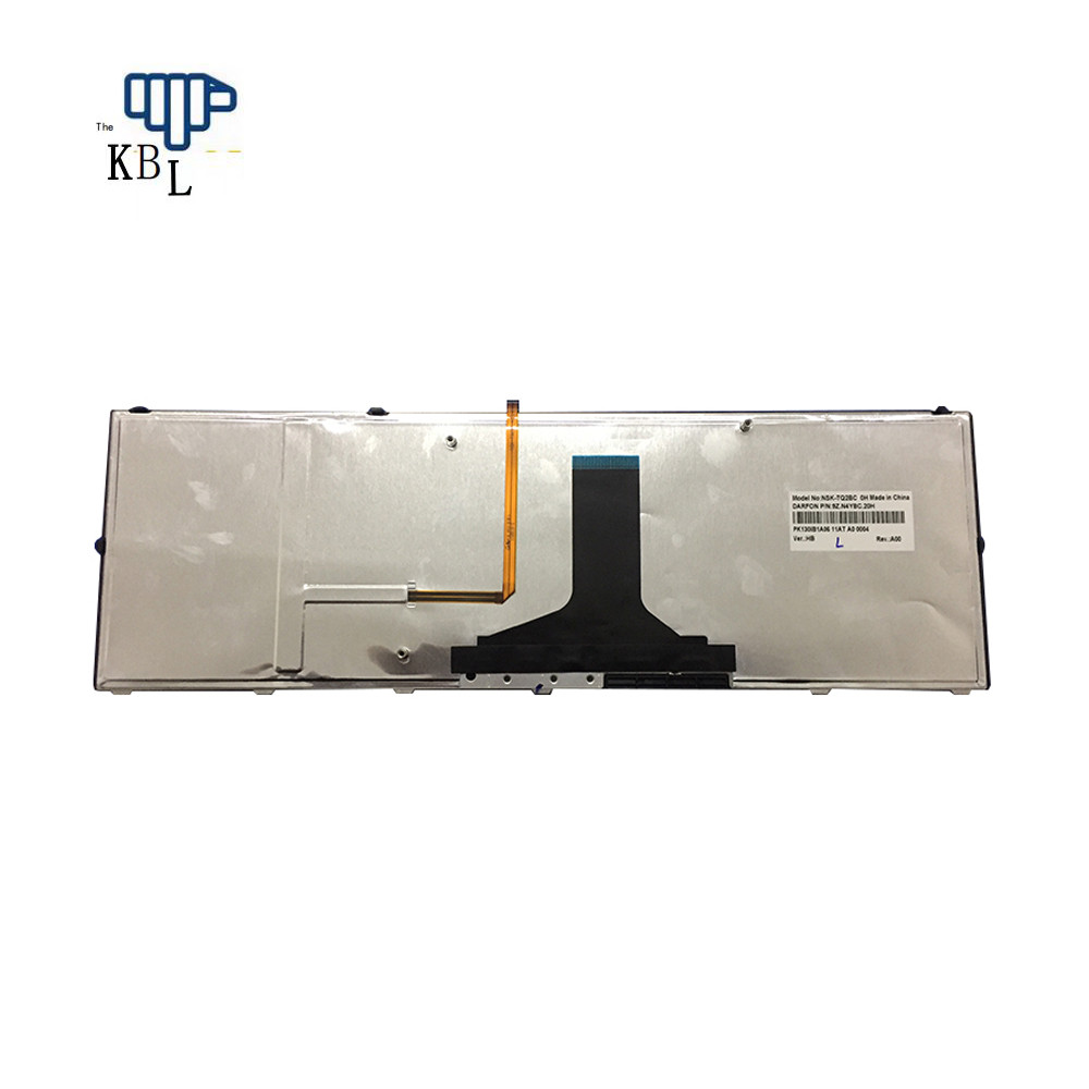 Original New Hebrew Language For Toshiba Qosmio X770 X770-107 X775 X775-Q7272 Backlight Laptop
