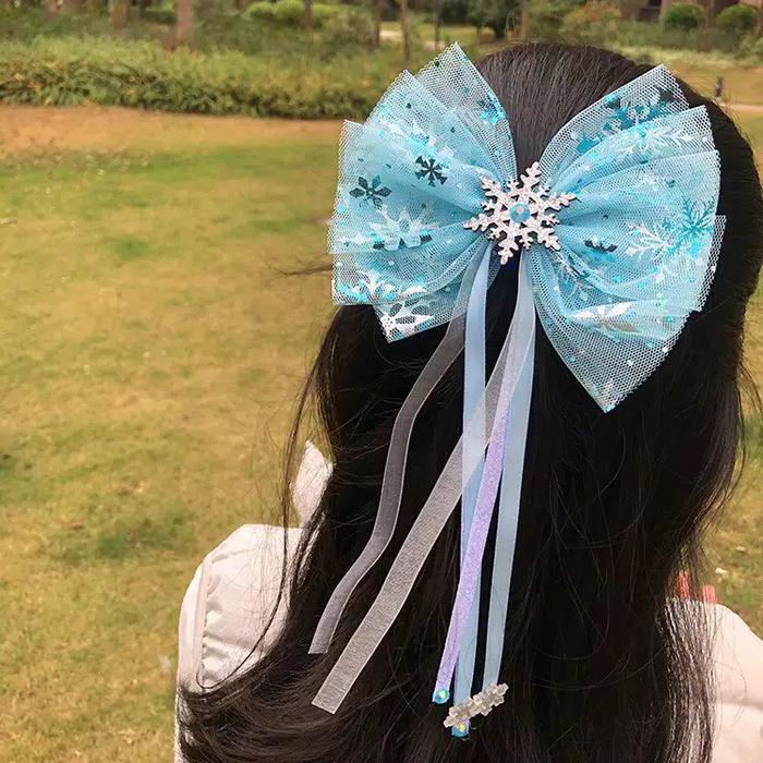 Jepit Rambut Korea Elsa Frozen Disney Ikat Rambut Jepitan Princess