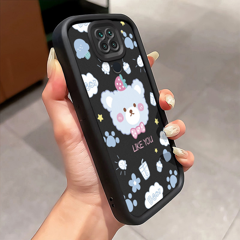 Casing Hp Xiaomi Redmi Note 9 Note 9s Note 9 Pro POCO M2 Pro Case Beruang berbulu Kasing silikon Ces