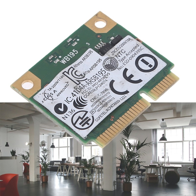 Card for Dell Dw1702 Atheros Ar5b195 Wireless and BT Bluetooth-compatible Combo Mini Card